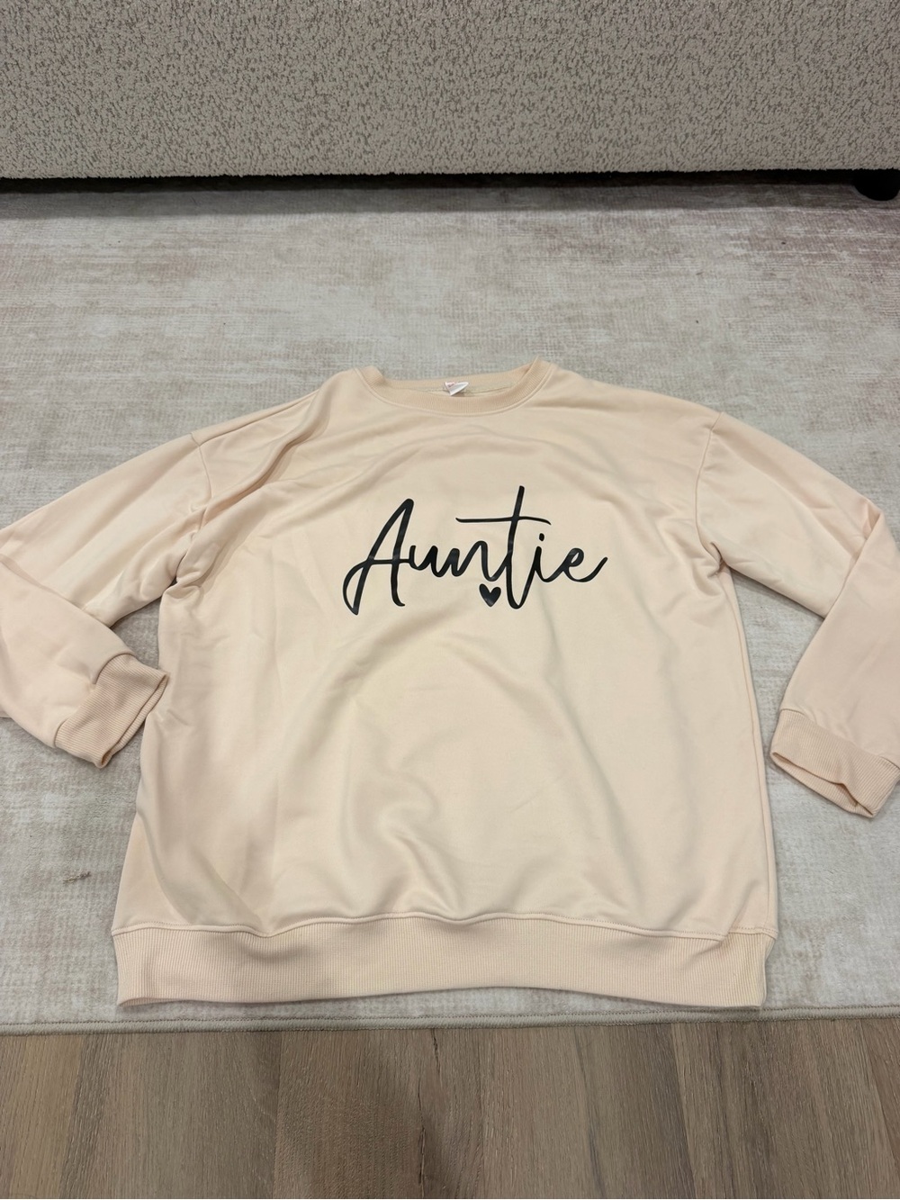 Auntie Graphic Crewneck Sweatshirt - Cream